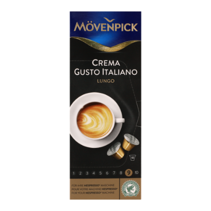 Picture of Movenpick 10 Caps Of Crema Guston Italiano Lungo Intensity 9/10 53gm