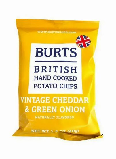 Picture of Burts Hand Cooked Potato Chips Cheddar & Onion 40gm