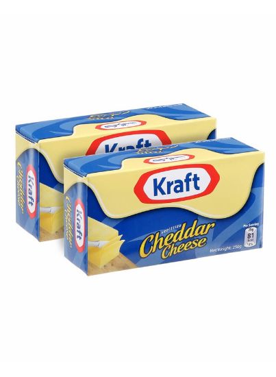 Picture of Kraft Cheese Block Cheddar, 2x250gm