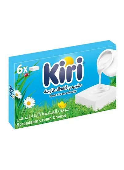 Picture of Kiri Spreadable Cream Cheese Squares 6 Portion, 108gm