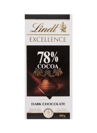 Picture of Lindt Excellence Intense Dark 78% Cocoa 100gm