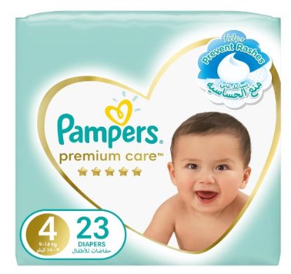 Picture of Pampers Premium Baby Care Large 4 9-14Kg 23's