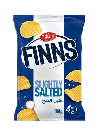 Picture of Tiffany Finns Slightly Salted Chips 100gm