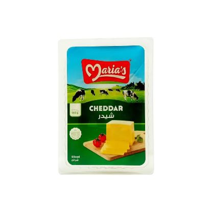 Picture of Maria's Cheese Cheddar White Slice, 150gm