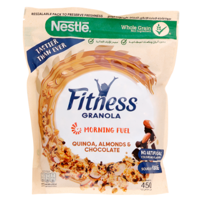 Picture of Nestle Fitness Granola Morning Fuel Quinoa, Almonds & Chocolate 450gm