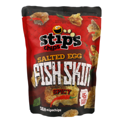 Picture of Stips Chips Salted Egg Fish Skin Spicy 45gm