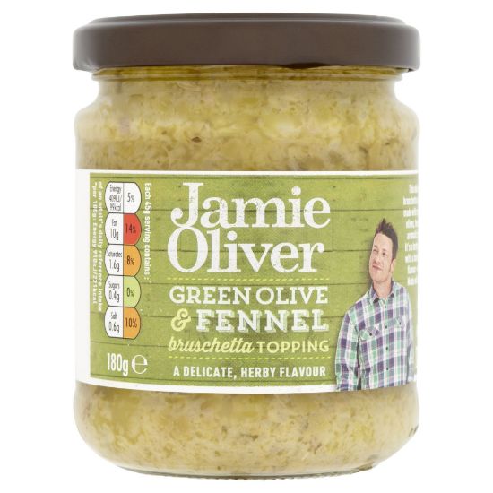 Picture of Jamie Oliver Green Olive & Fennel Bruschetta Topping, 180gm