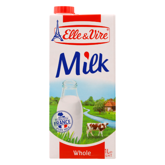 Picture of Elle & Vire Lait Ecreme Whole Milk, 1ltr