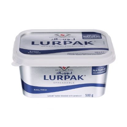 Picture of Lurpak Spreadable Salted Butter Blended With Canola Oil 500gm