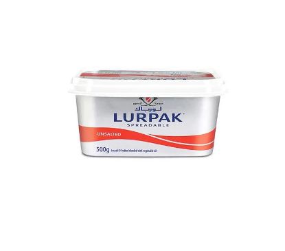 Picture of Lurpak Spreadable Unsalted Butter Blended With Canola Oil 500gm