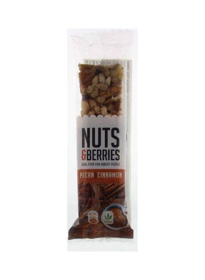 Picture of Nuts & Berries Organic Bar Pecan & Cinnamon 30gm