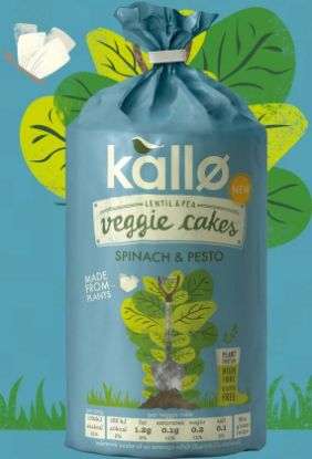 Picture of Kallo Cake Vegetable Spinach & Pesto 122gm