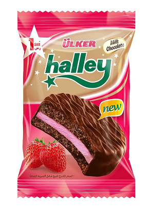 Picture of Ulker Cake Halley Milk Chocolate Strawberry 26gm