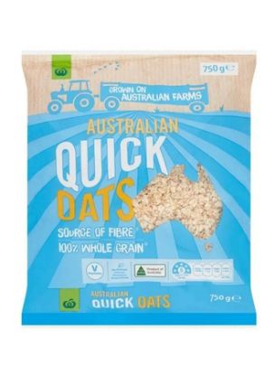 Picture of Woolworths Oats Quick Australian 750gm