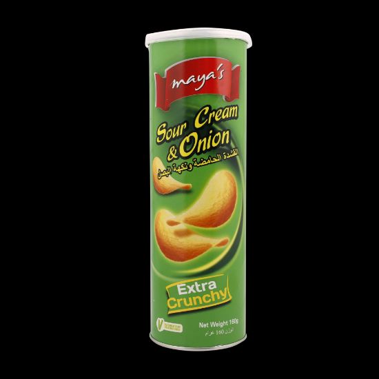 Picture of maya's Potato Chips Sour Cream & Onion 160gm