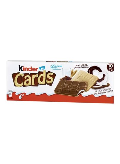 Picture of Kinder Cards Chocolate Biscuits 131gm