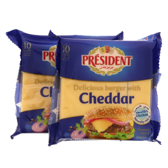 Picture of President Cheese Cheddar Burger, 2x200gm