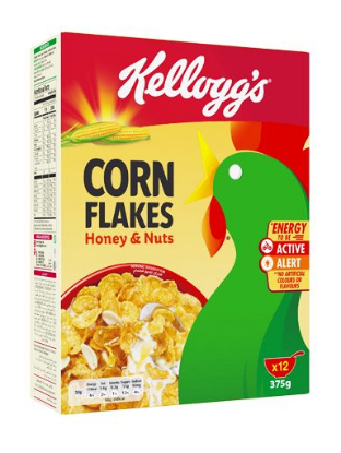 Picture of Kellogg's Honey  & Nut Cornflakes 375gm