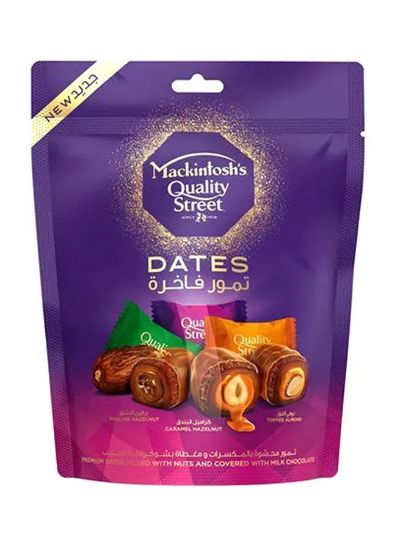 Picture of Mackintosh Chocolate Quality Street Dates Pouch 102gm