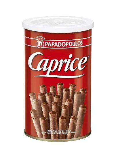 Picture of Papadopoulos Caprice Delicious Wafer Rolls With Hazelnut & Cocoa Cream 400gm