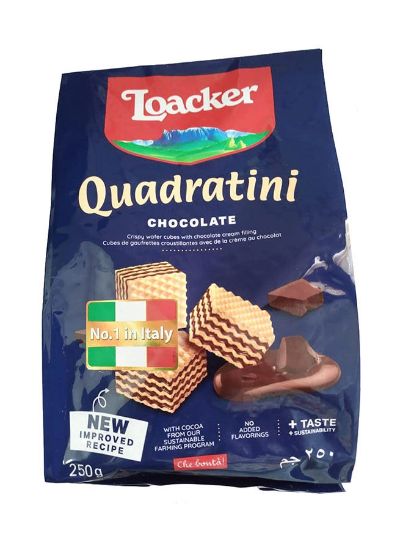 Picture of Loacker Quadratini Chocolate Wafer Cookies 250gm