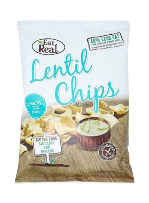 Picture of Eat Real Chips Lentil Chips Creamy Dill 113gm