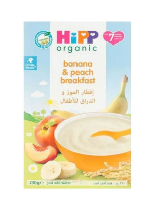 Picture of Hipp Breakfast Cereal Banana & Peach 230gm