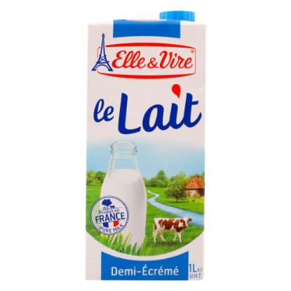 Picture of Elle & Vire Lait Demi Ecreme Milk, 1ltr