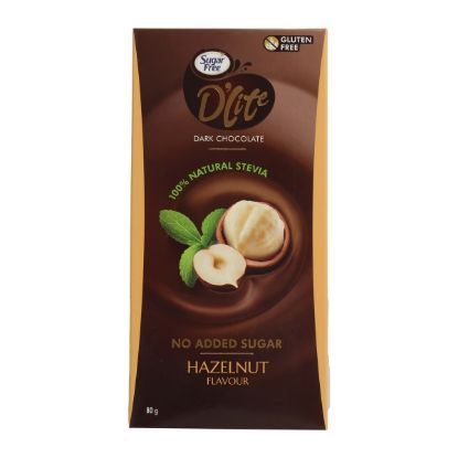 Picture of Sugar Free Dark Chocolate Hazelnut Flavour 80gm