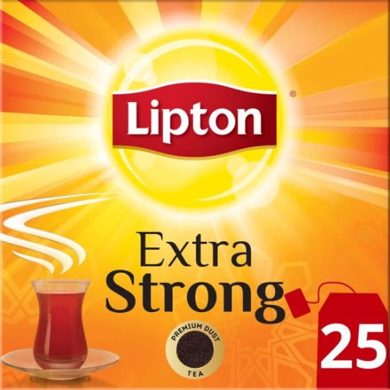 Picture of Lipton Extra Strong Intense Taste Of Sun-Ripened Tea Leaves 25 Bags