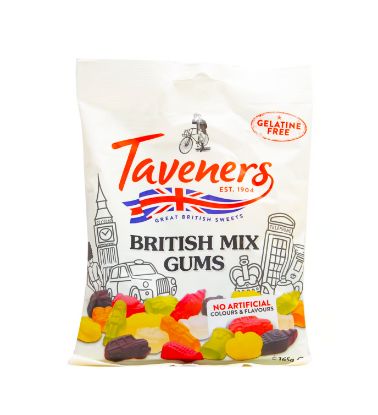 Picture of Taveners British Mix Gums 165gm