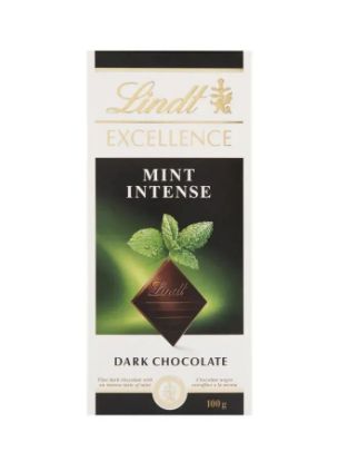 Picture of Lindt Excellence Dark Chocolate Mint Intense 100gm