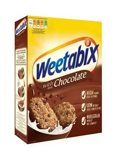 Picture of Weetabix With Chocolate Cereal High Fiber Low In Salt & Whole Grain Wheat 500gm