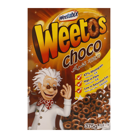 Picture of Weetabix Weetos Choco 47% Wholegrain High In Fibre 375gm