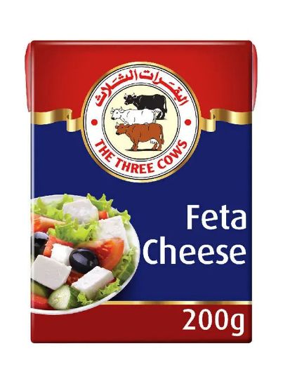 Picture of The Three Cows Premium Feta Cheese 200gm