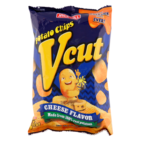 Picture of Jack N Jill V-Cut Cheese Flavor Potato Chips 60Gm