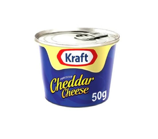 Picture of Kraft Processed Cheddar Cheese Tin 50gm