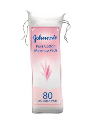 Picture of Johnson's Pure Cotton Make Up Pads 80 Rounded Pads