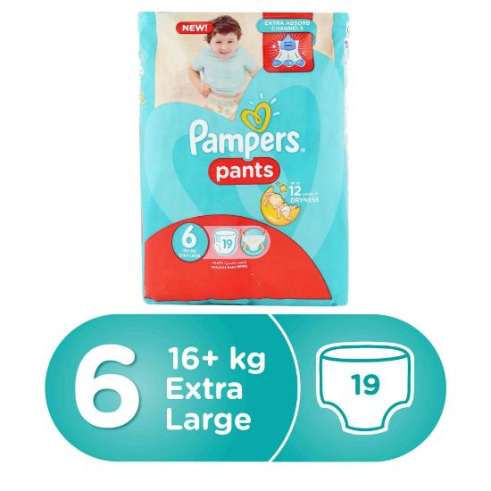 Picture of Pampers Baby Pants Diaper Size 6 16+kg 19's