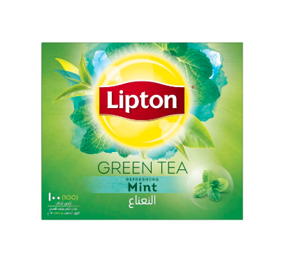 Picture of Lipton Tea Bag Green Mint Citrus Clear 100 's