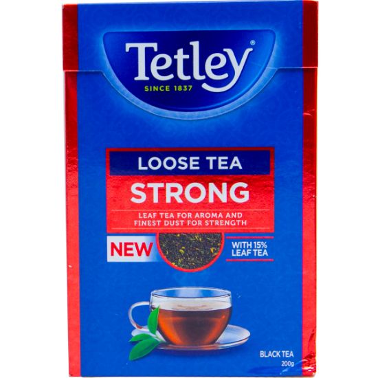 Picture of Tetley Tea Strong Loose Black Tea 200gm