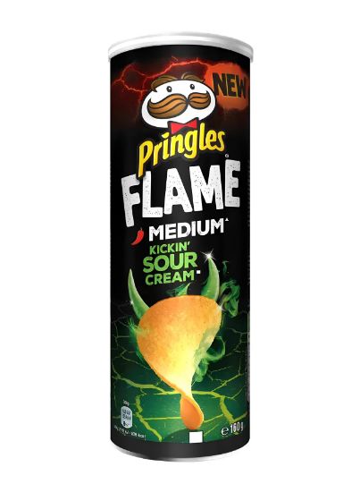 Picture of Pringles Sizzl'n Sour Cream And Onion Chips 160gm