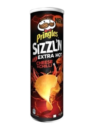 Picture of Pringles Sizzl'n Cheese And Chilli Chips 160gm