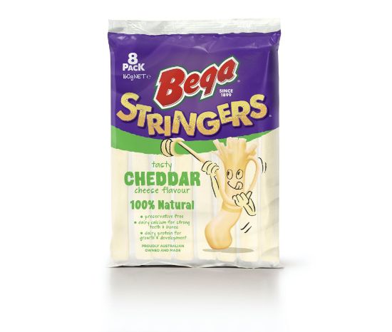 Picture of Bega Stringers Cheddar Cheese 160gm