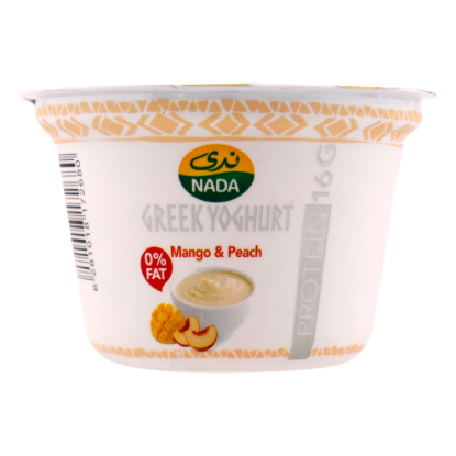 Picture of Nada Greek Yoghurt Mango & Peach 0% Fat, 160gm