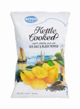 Picture of Kitco Kettle Cooked Sea Salt & Black Pepper Chips 40gm