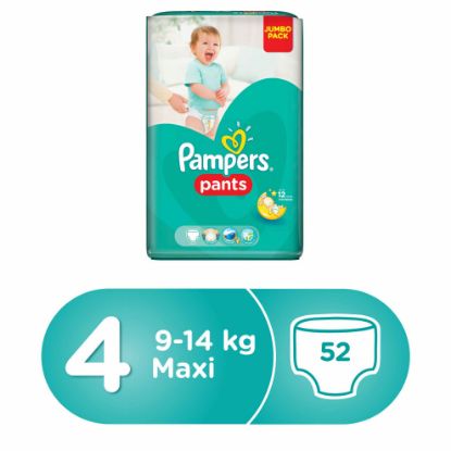 Picture of Pampers Pant's Size 4 9-14kg 52's