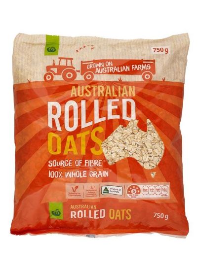 Picture of Woolworths Oats Rolled Australian 750gm