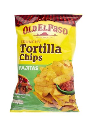 Picture of Old El Paso Chips Tortilla Fajitas 185Gm