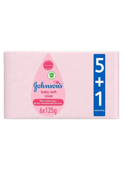 Picture of Johnson's Baby Soft Soap Gentle Cleanses Delicate Skin 125gm